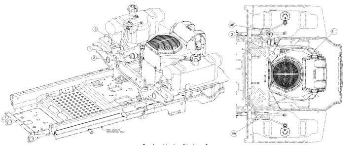 Fuel Hose Diagram and Parts List for Z-FORCELE60KH (17ATDAGD009)(2017) Cub Cadet Lawn Tractor